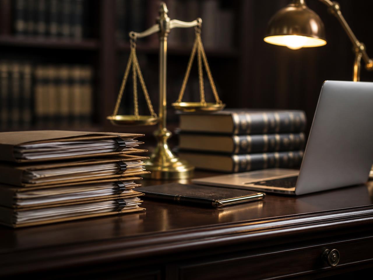 Ambiente de trabalho de uma procuradoria pública